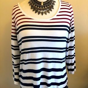 Tommy Bahama Red/White/Blue Top